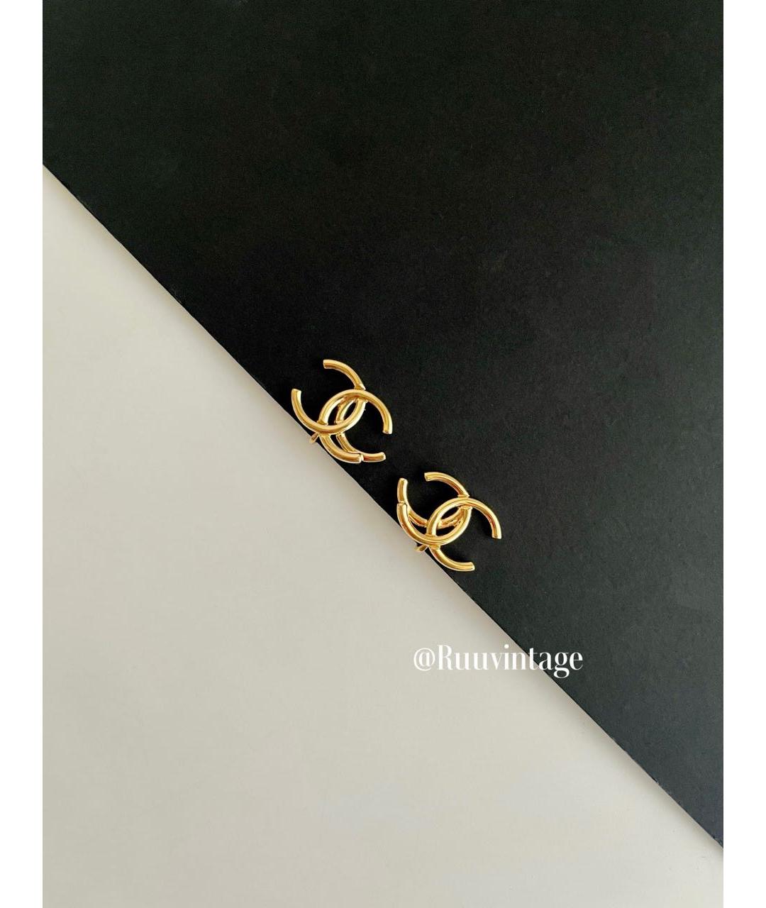 CHANEL Золотые серьги, фото 4
