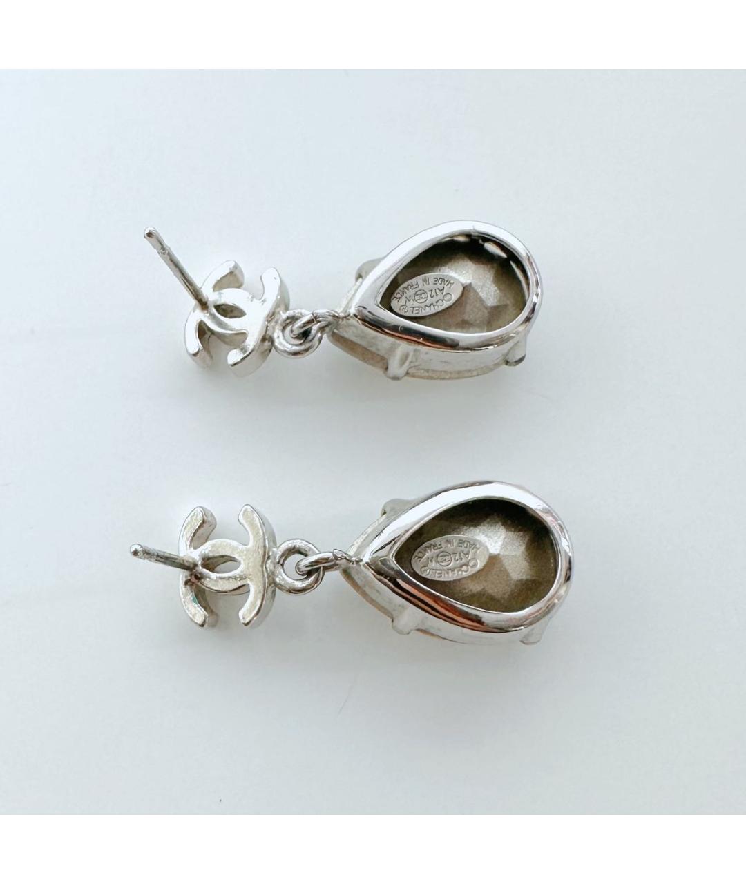 CHANEL Серебряные серьги, фото 6
