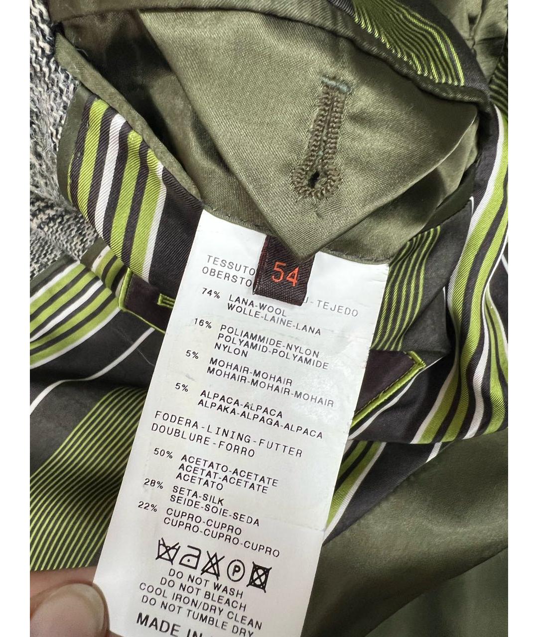 ETRO Горчичное шерстяное пальто, фото 4