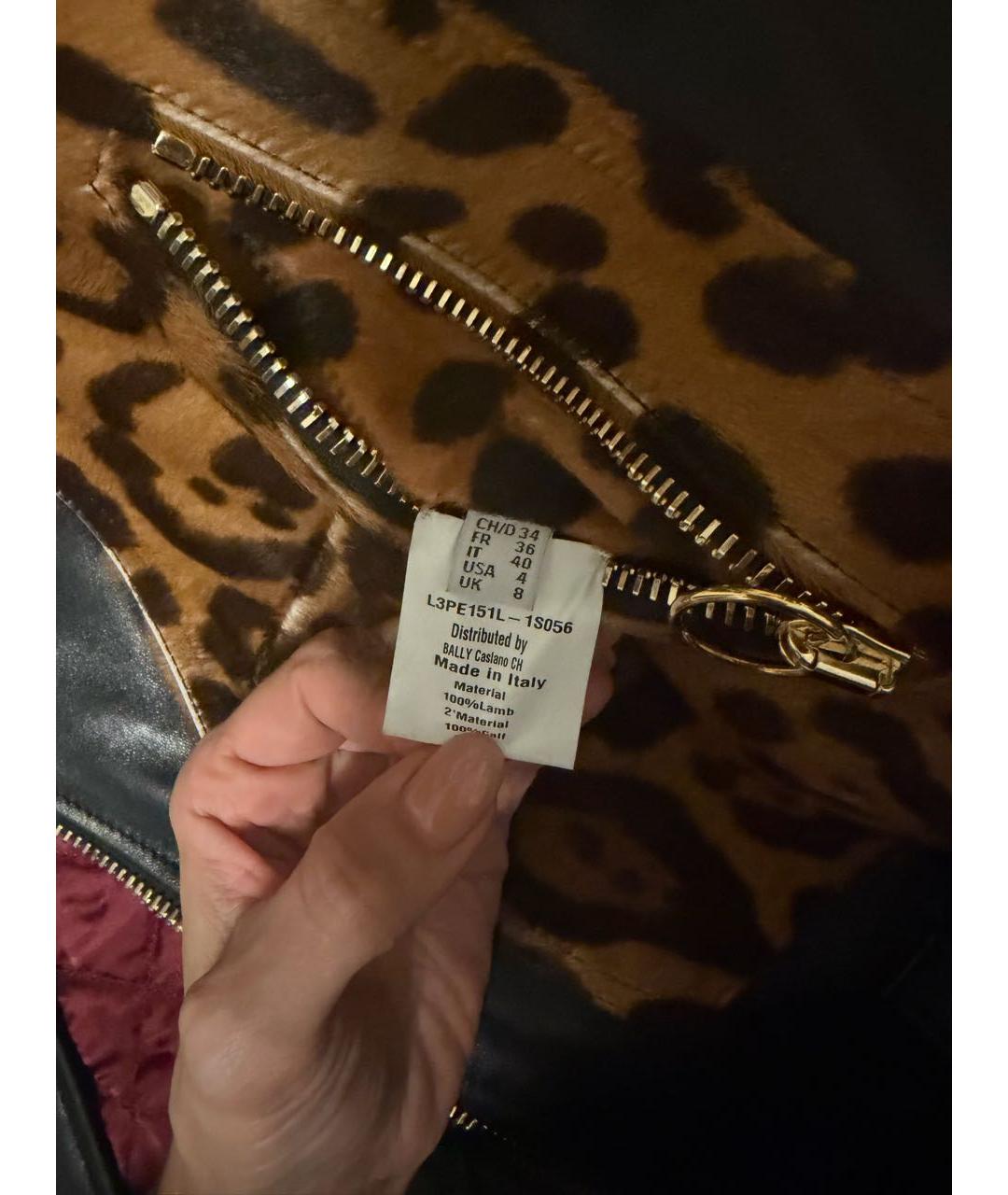 BALLY Черная кожаная куртка, фото 6