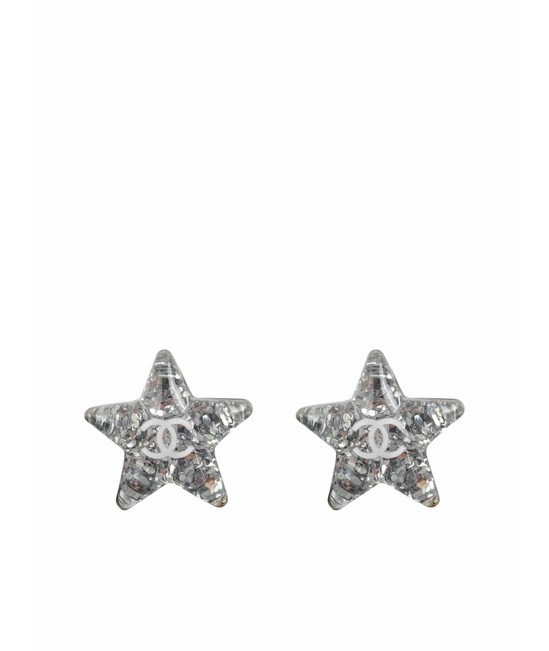 CHANEL Серебряные серьги, фото 1
