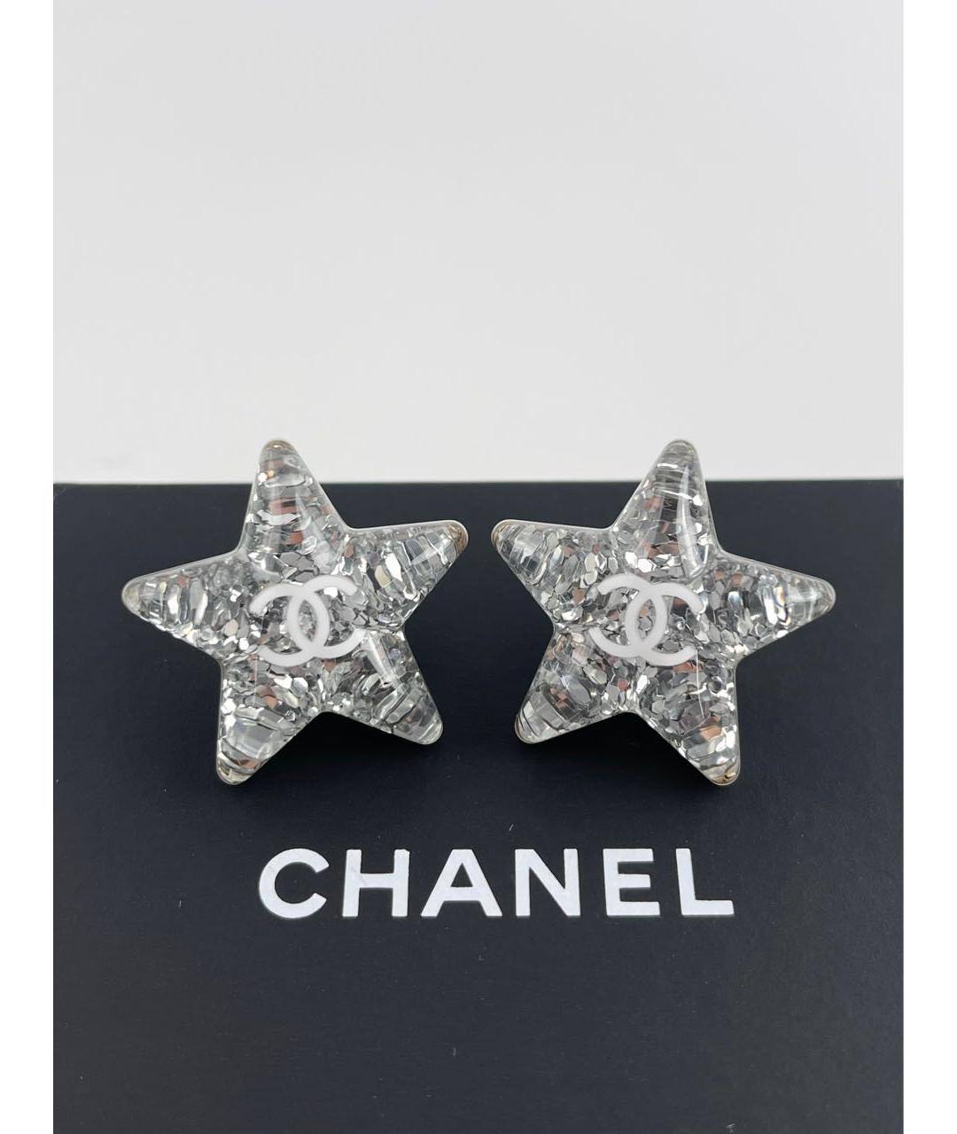 CHANEL Серебряные серьги, фото 5