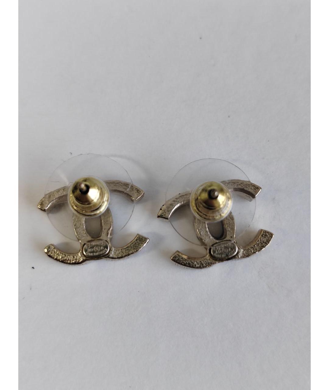 CHANEL Золотые серьги, фото 7