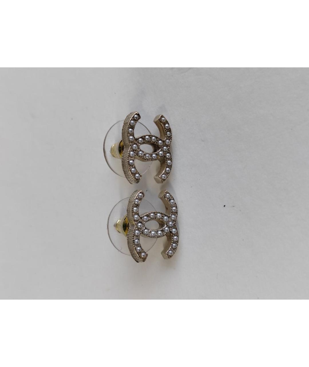 CHANEL Золотые серьги, фото 4