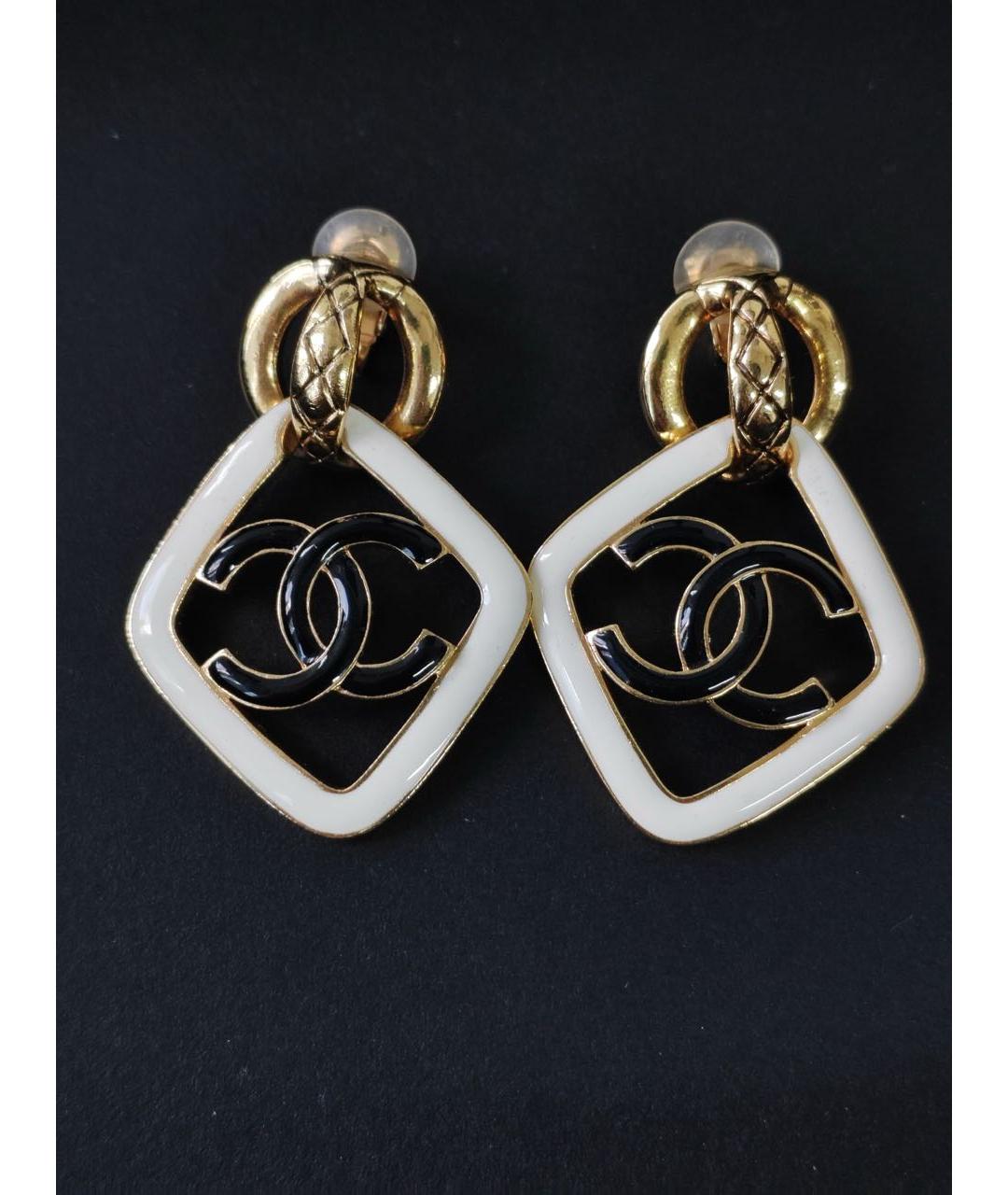 CHANEL Золотые серьги, фото 3