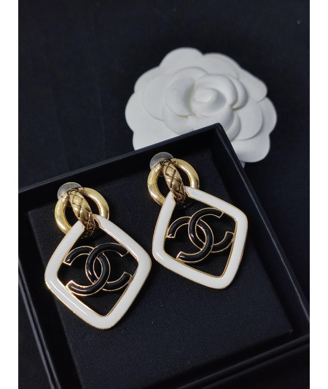 CHANEL Золотые серьги, фото 6