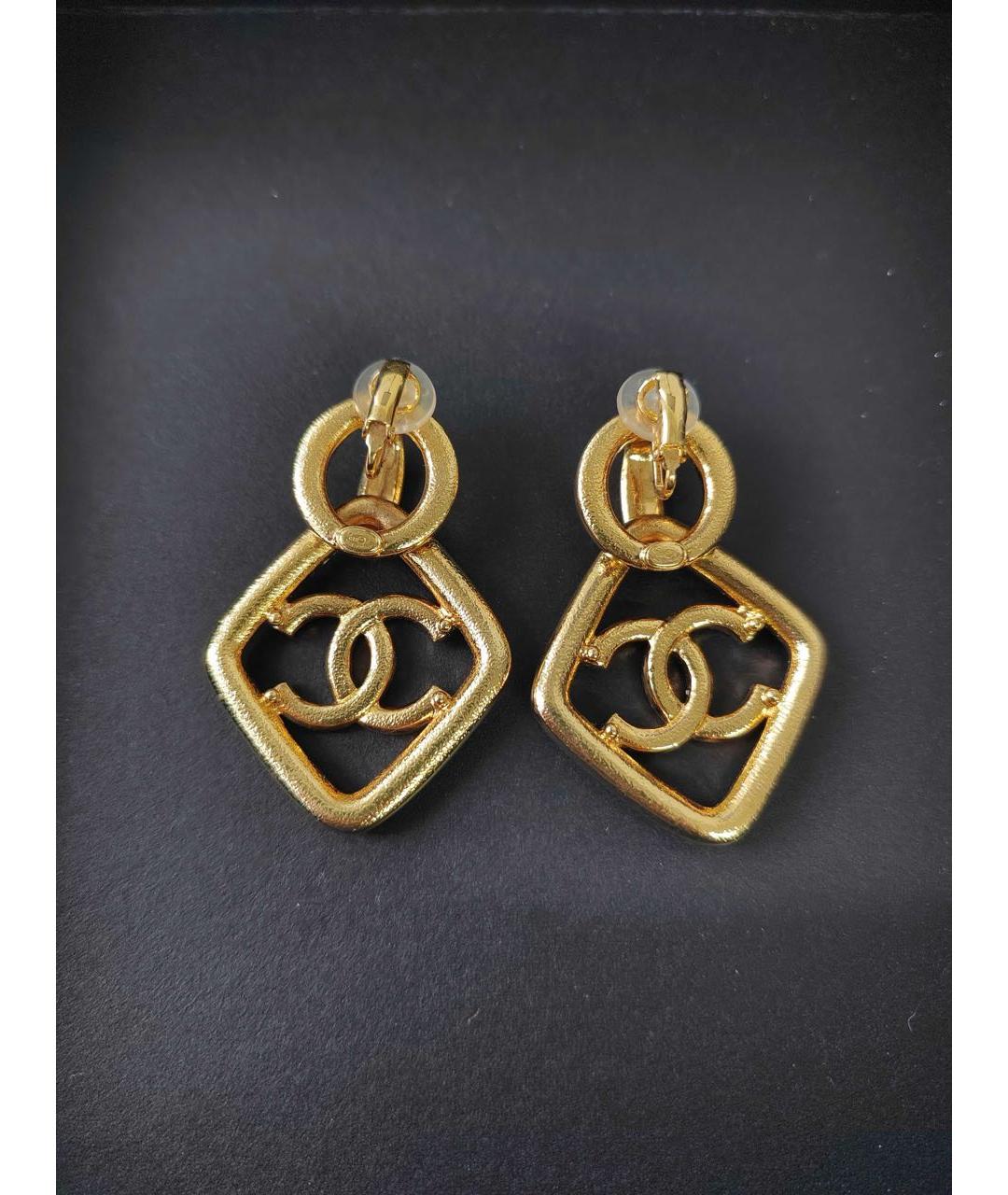 CHANEL Золотые серьги, фото 5