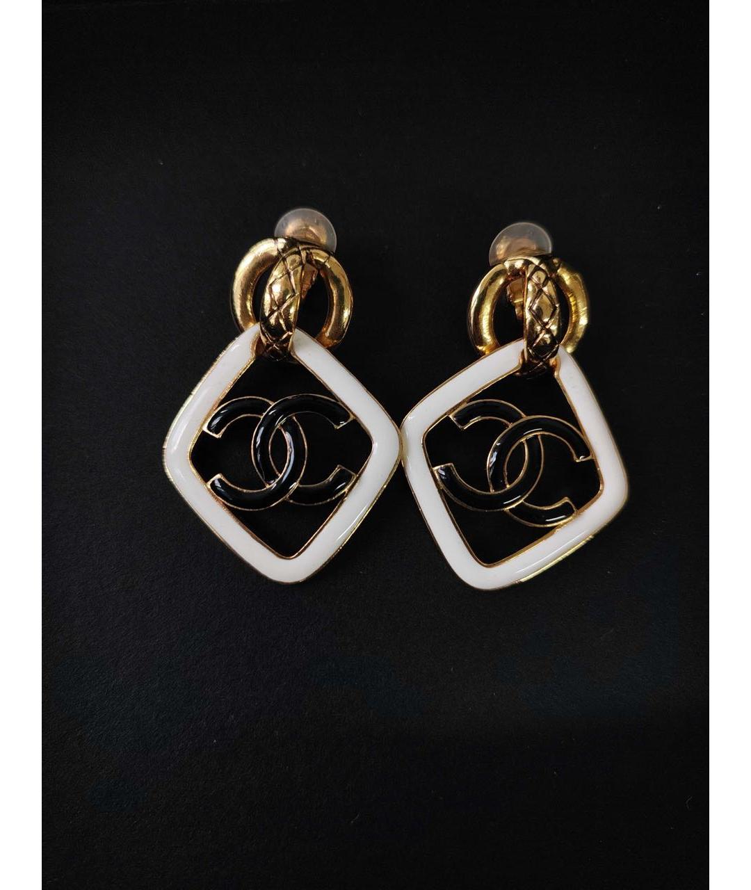 CHANEL Золотые серьги, фото 2