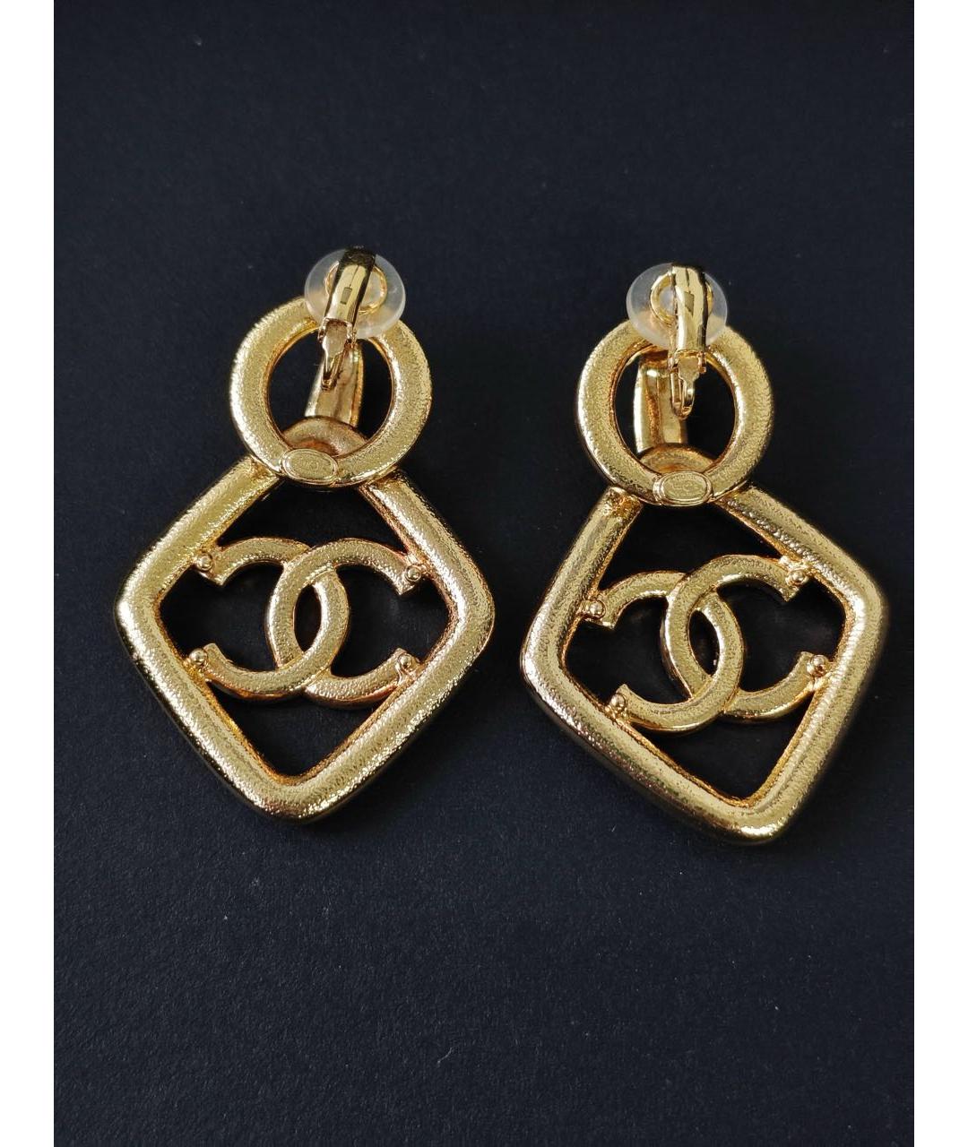 CHANEL Золотые серьги, фото 4