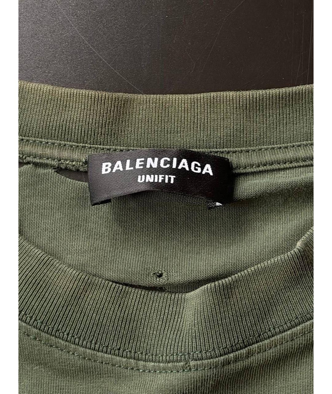 BALENCIAGA Хлопковая футболка, фото 5
