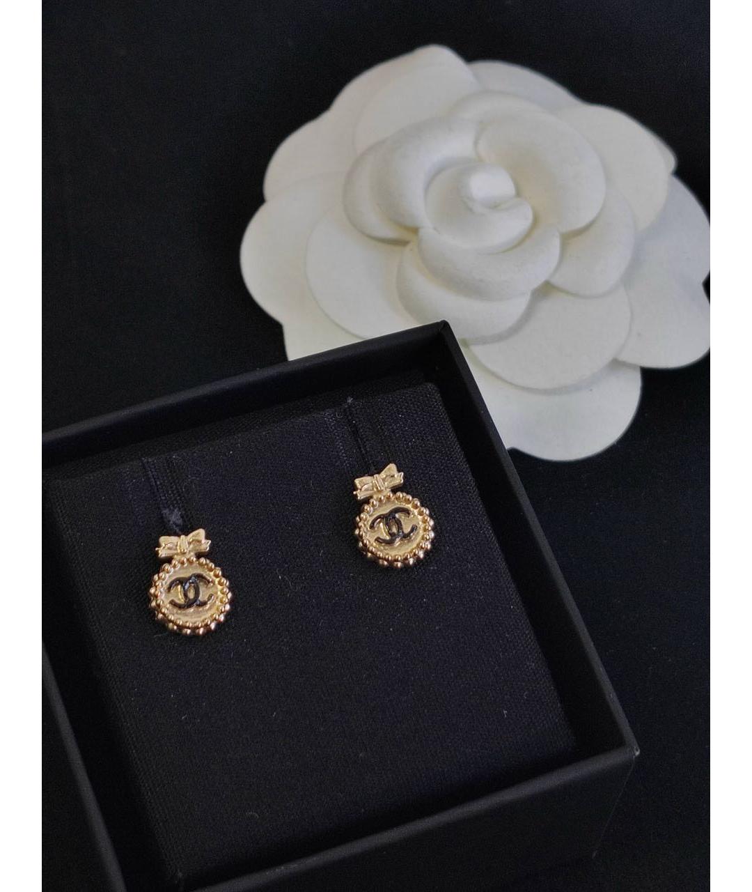 CHANEL Золотые серьги, фото 2