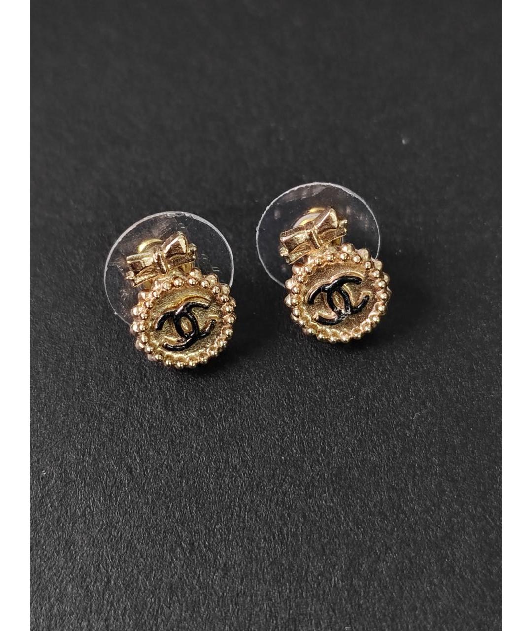 CHANEL Золотые серьги, фото 6