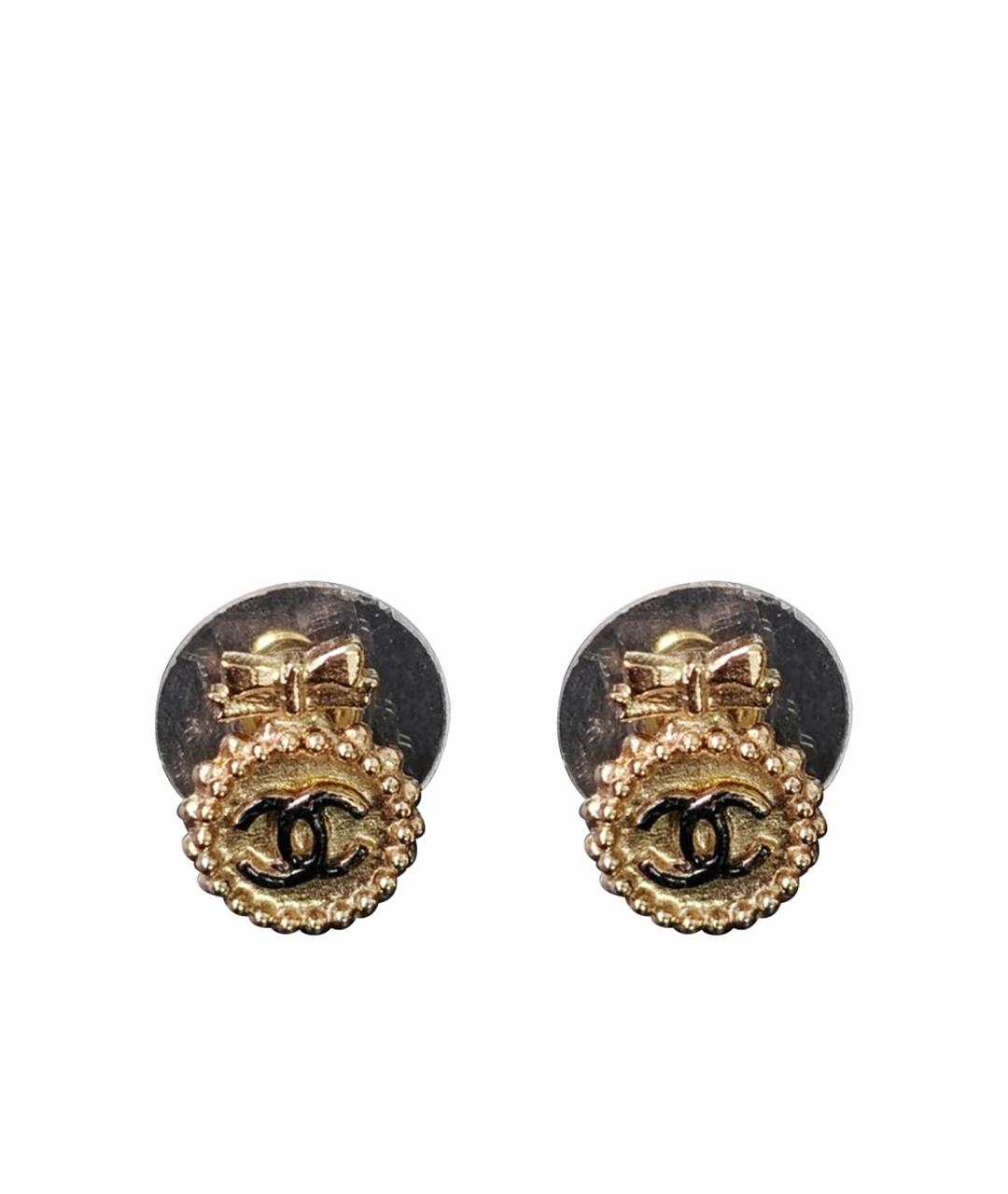 CHANEL Золотые серьги, фото 1