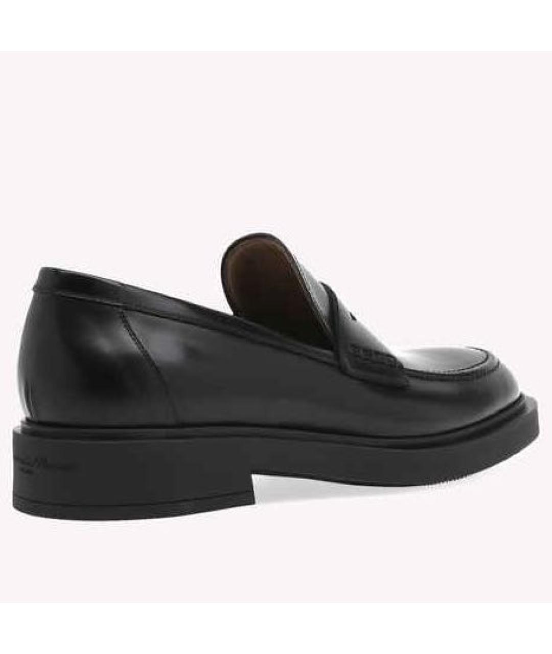 GIANVITO ROSSI Черные кожаные лоферы, фото 3
