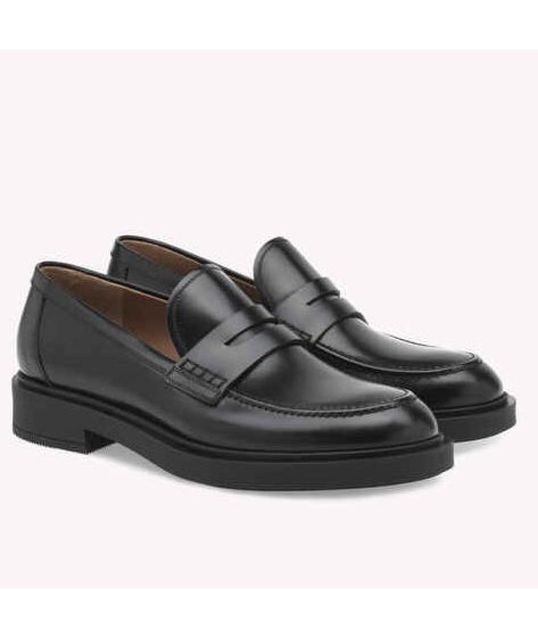 GIANVITO ROSSI Черные кожаные лоферы, фото 4