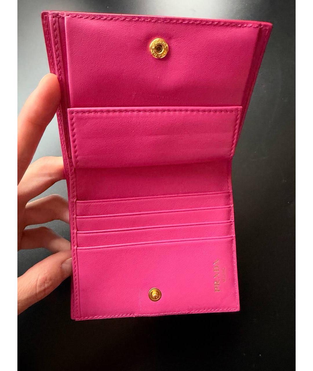 PRADA Розовый кошелек, фото 4