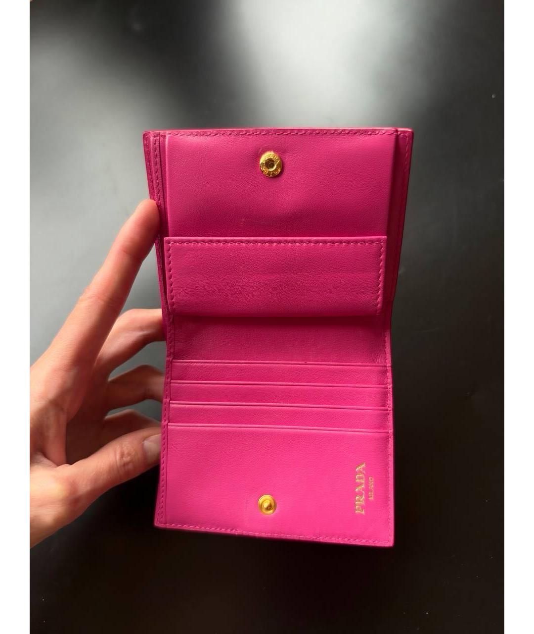 PRADA Розовый кошелек, фото 3