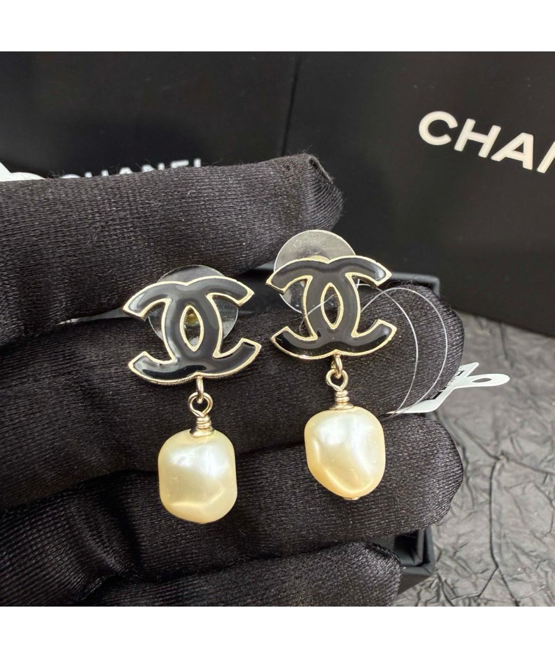 CHANEL Золотые серьги, фото 4