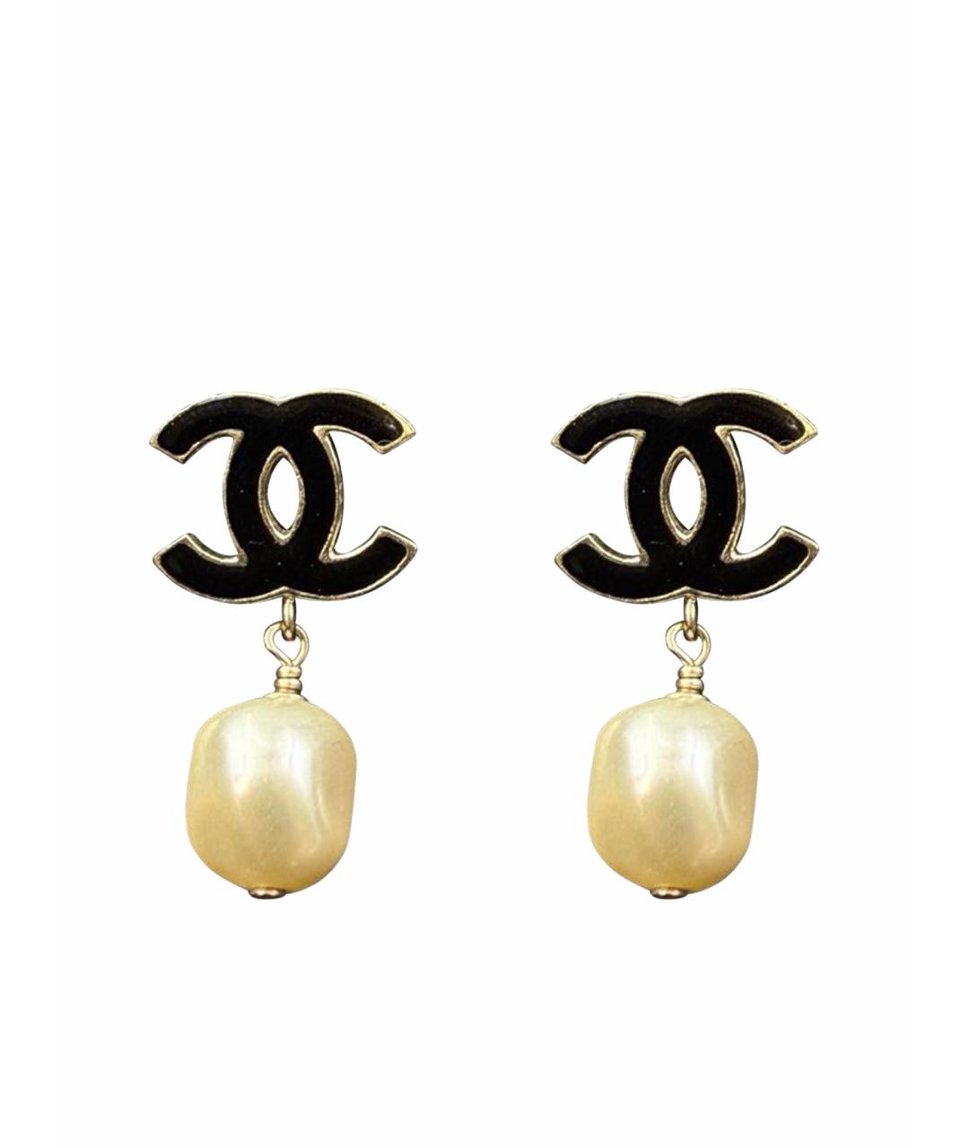 CHANEL Золотые серьги, фото 1