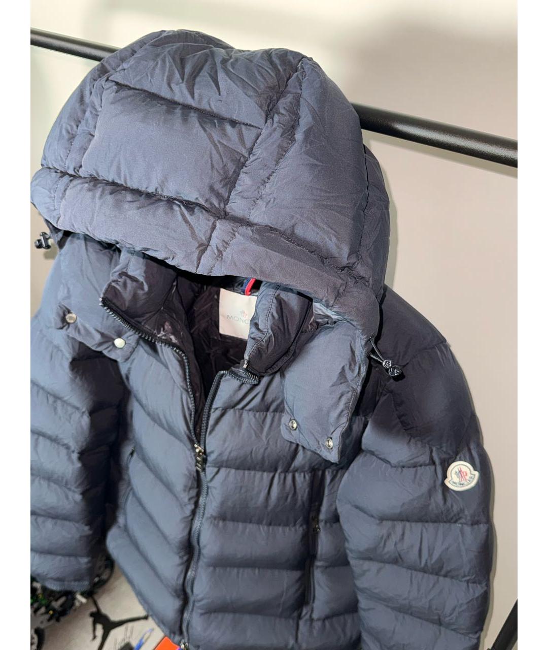 MONCLER Темно-синий пуховик, фото 3