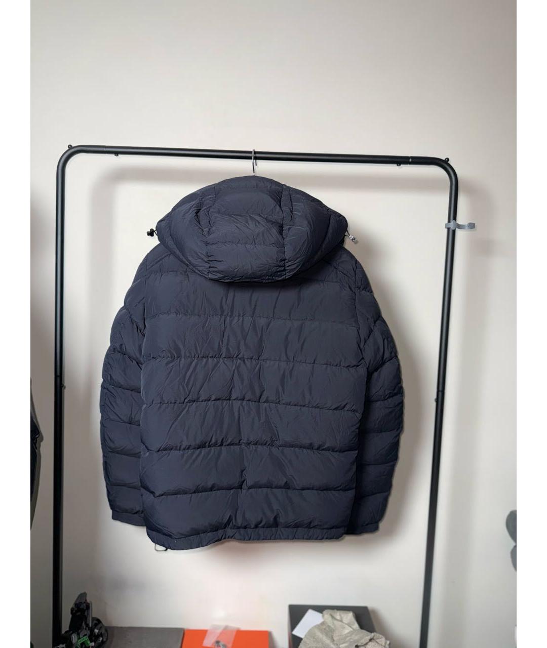 MONCLER Темно-синий пуховик, фото 2