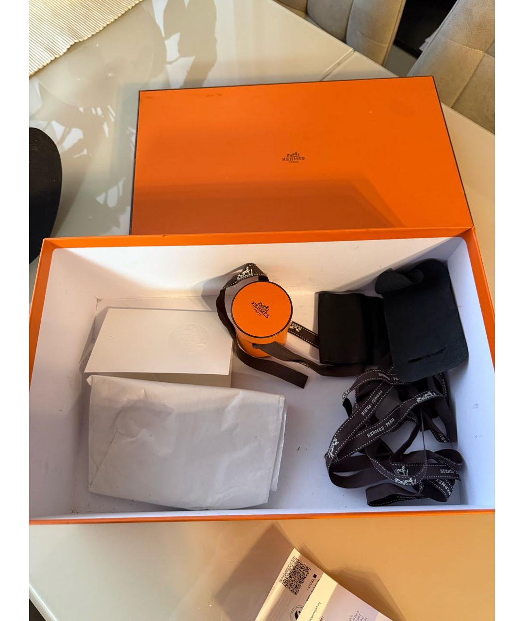 HERMES Черные кожаные лоферы, фото 7