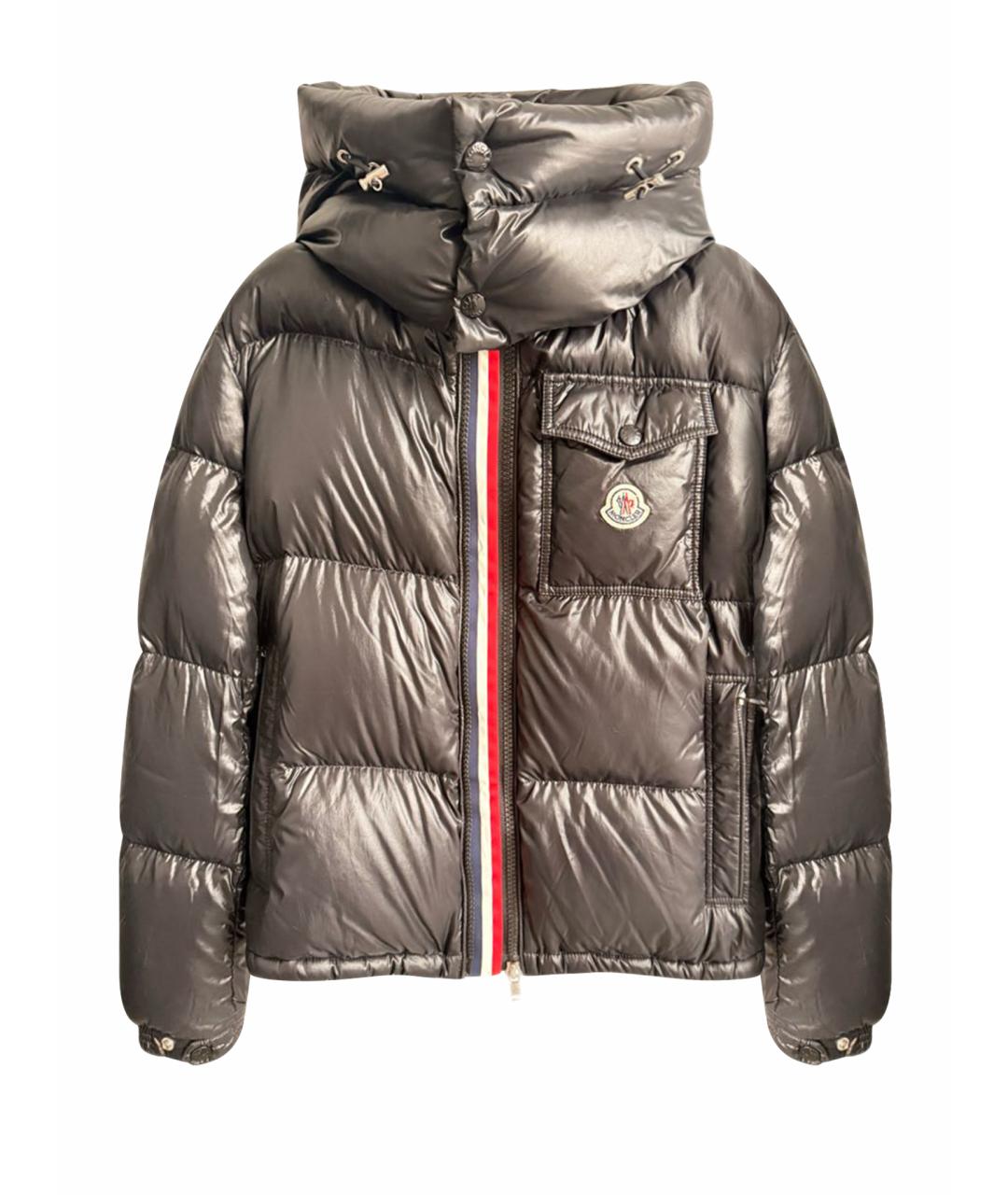 MONCLER Черный пуховик, фото 1