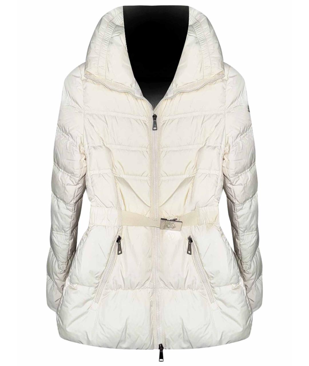 MONCLER Белая полиамидовая куртка, фото 1