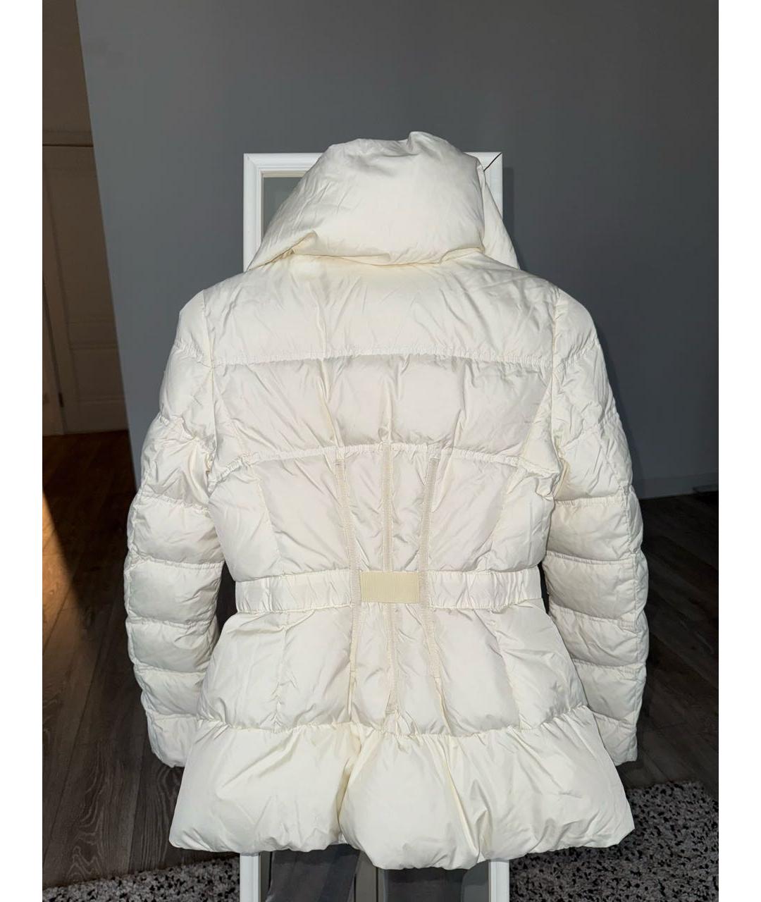 MONCLER Белая полиамидовая куртка, фото 2