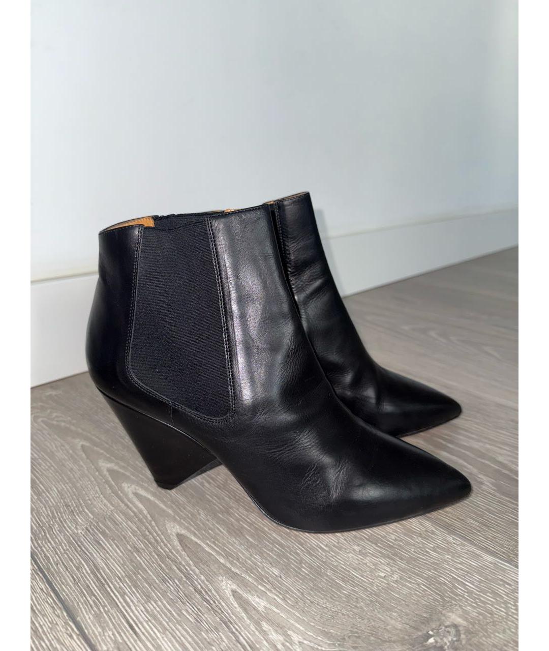 ISABEL MARANT Черные кожаные полусапоги, фото 7
