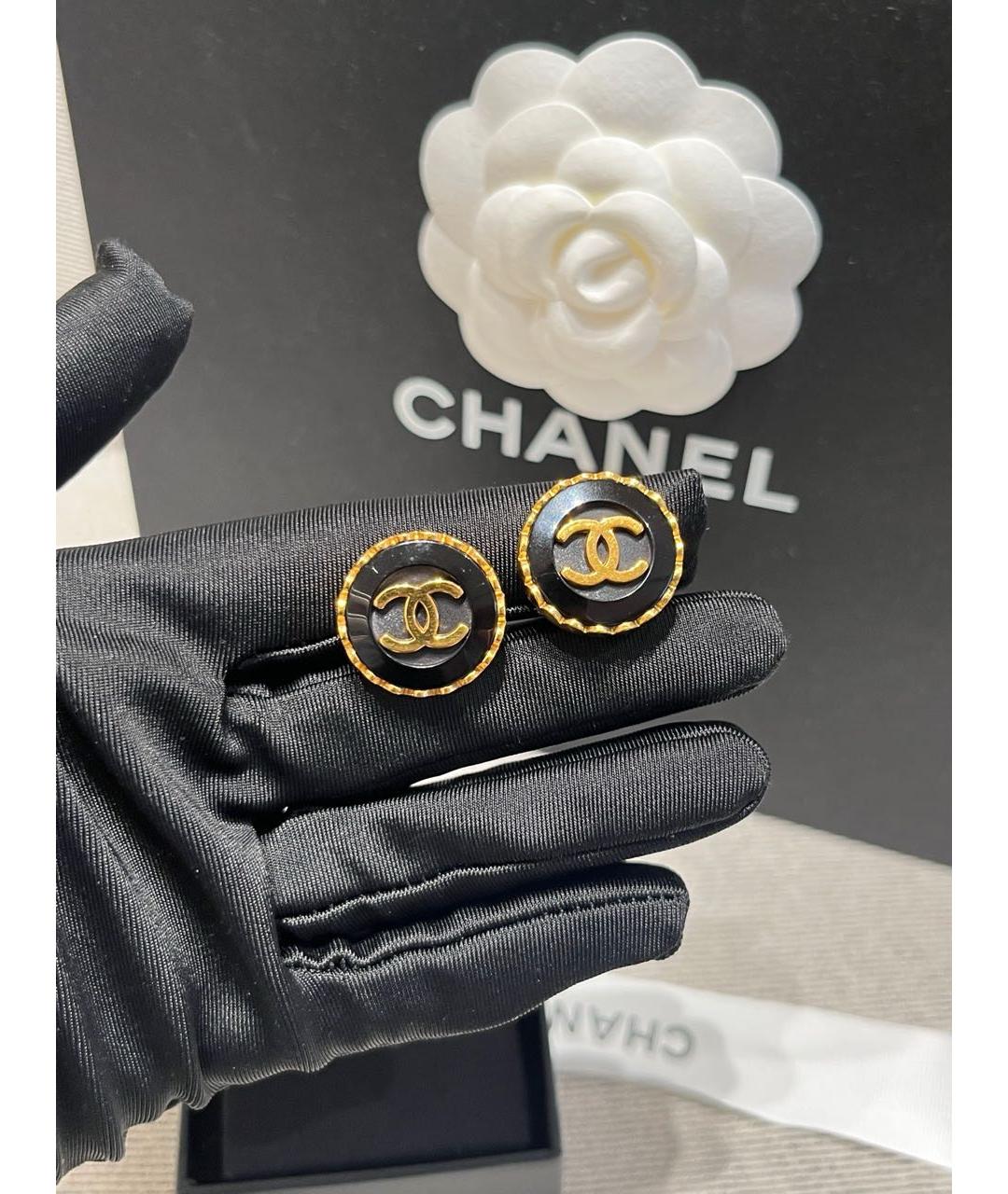 CHANEL Золотые серьги, фото 6