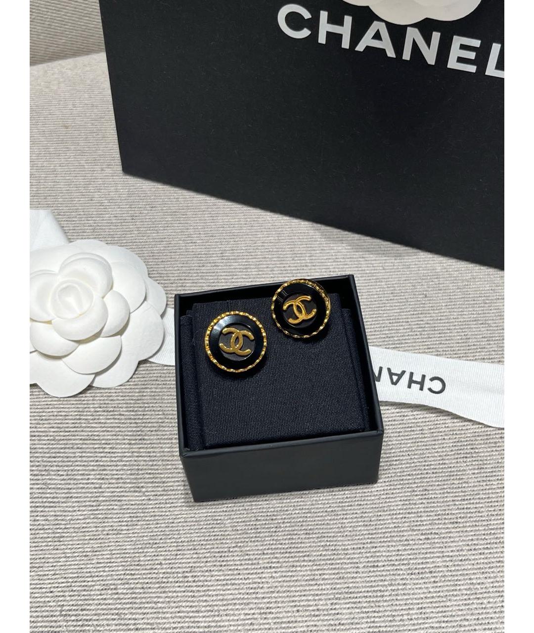 CHANEL Золотые серьги, фото 3