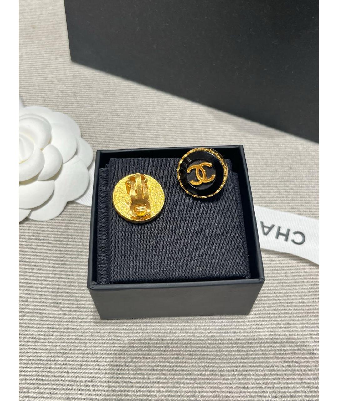CHANEL Золотые серьги, фото 4