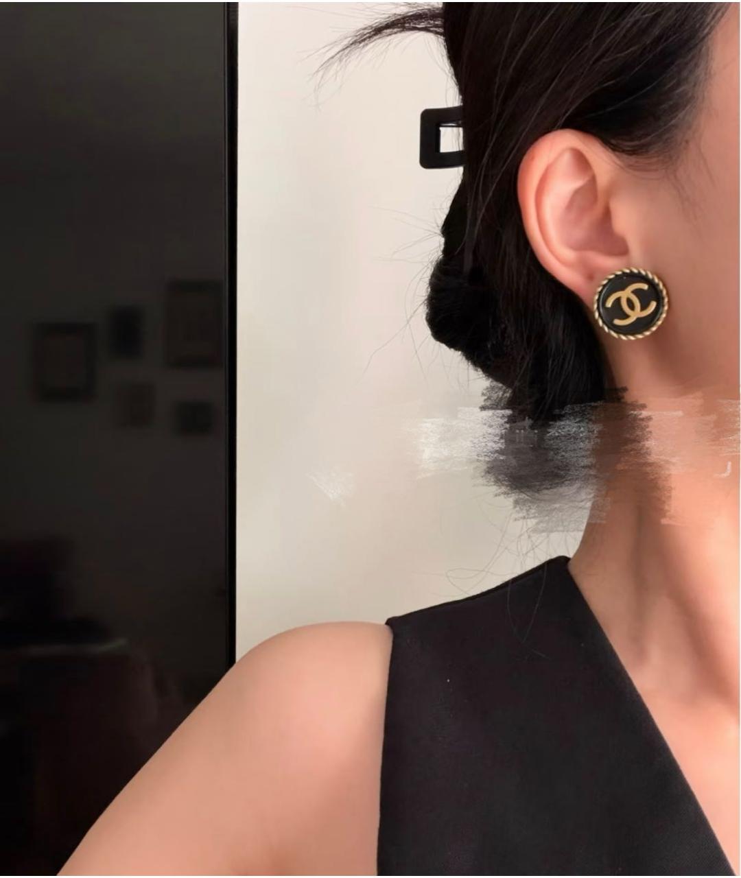 CHANEL Золотые серьги, фото 8