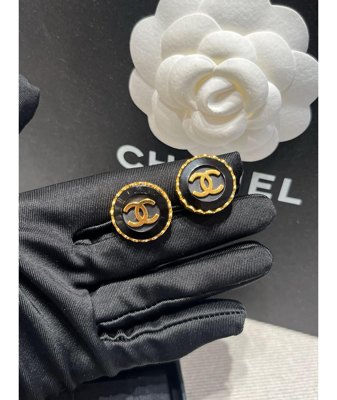 CHANEL Золотые серьги, фото 7