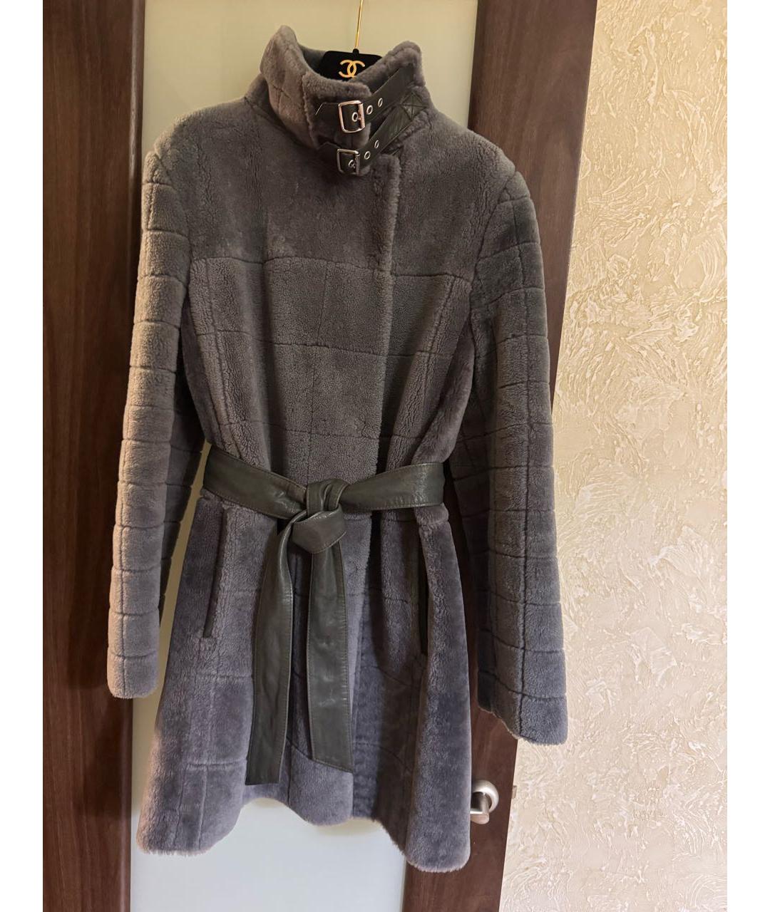 ESCADA Серая шуба, фото 9