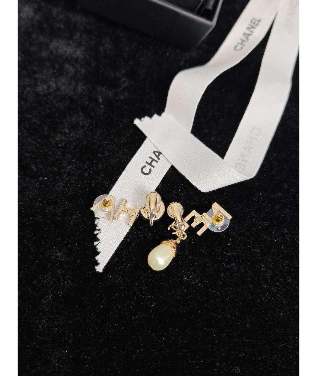 CHANEL Золотые серьги, фото 6