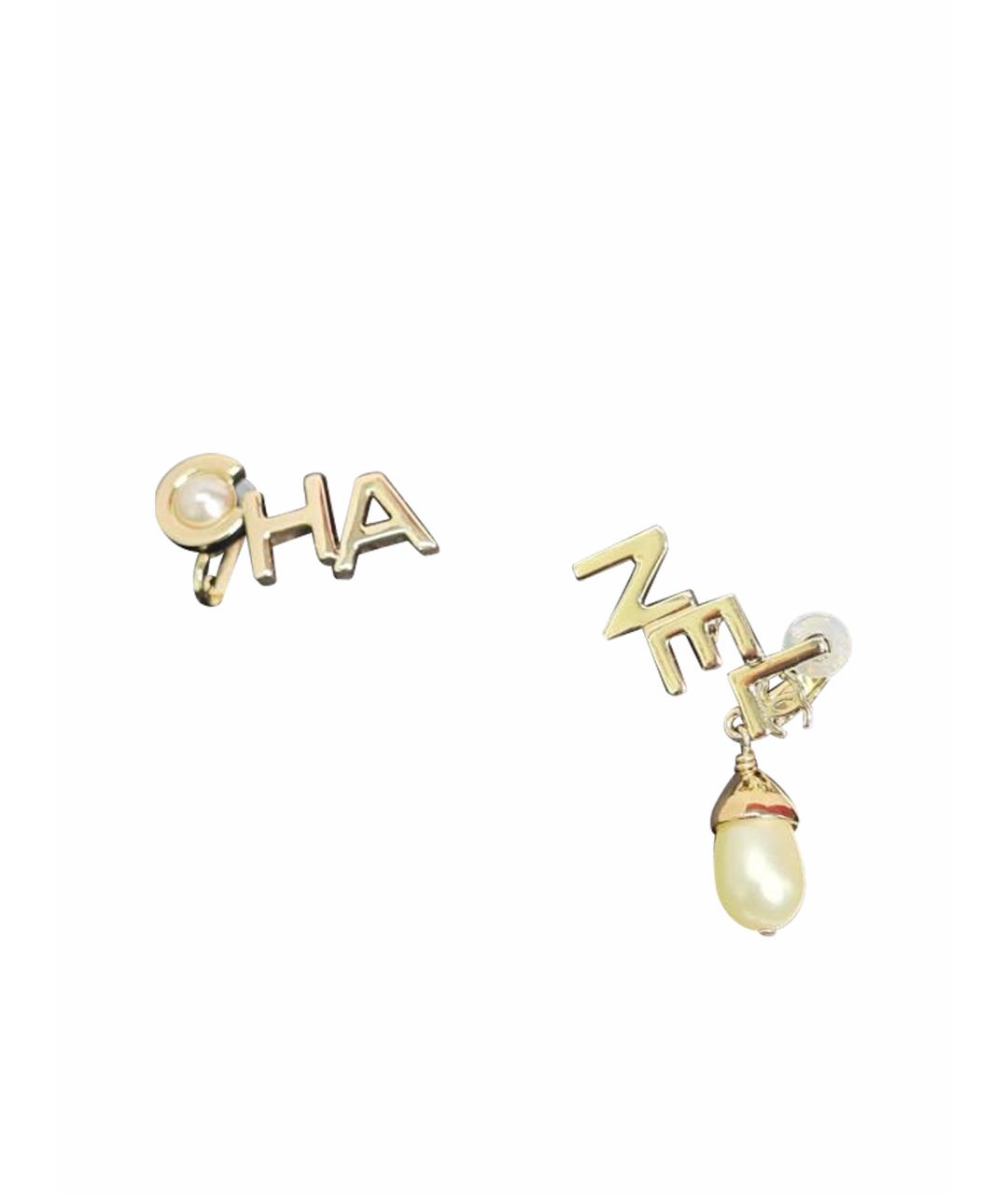 CHANEL Золотые серьги, фото 1