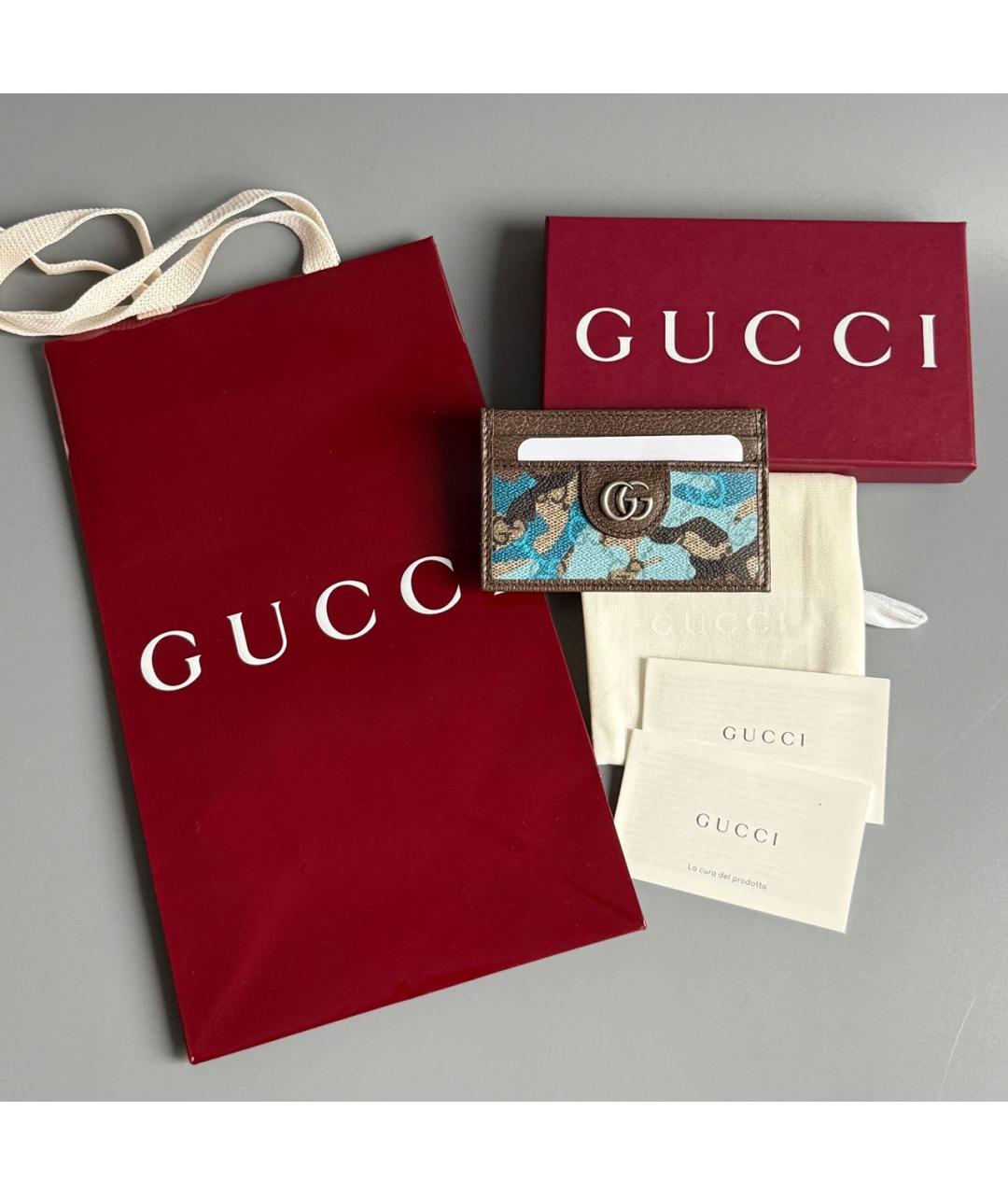 GUCCI Мульти кожаный кардхолдер, фото 5