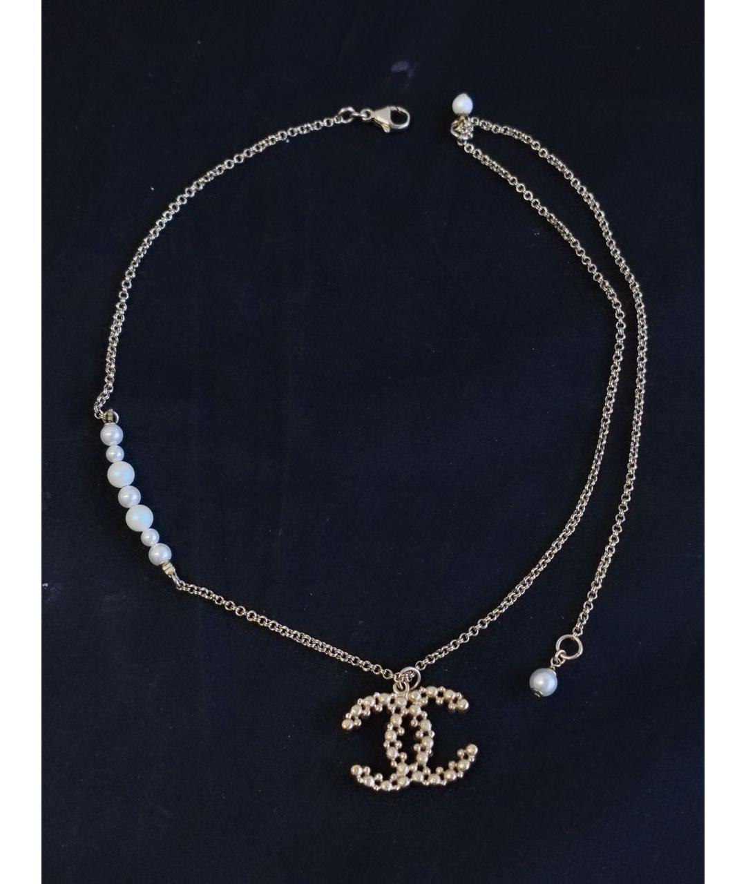 CHANEL Золотое колье, фото 3
