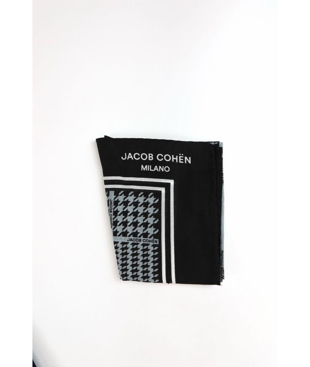 JACOB COHEN Черные хлопковые прямые джинсы, фото 7