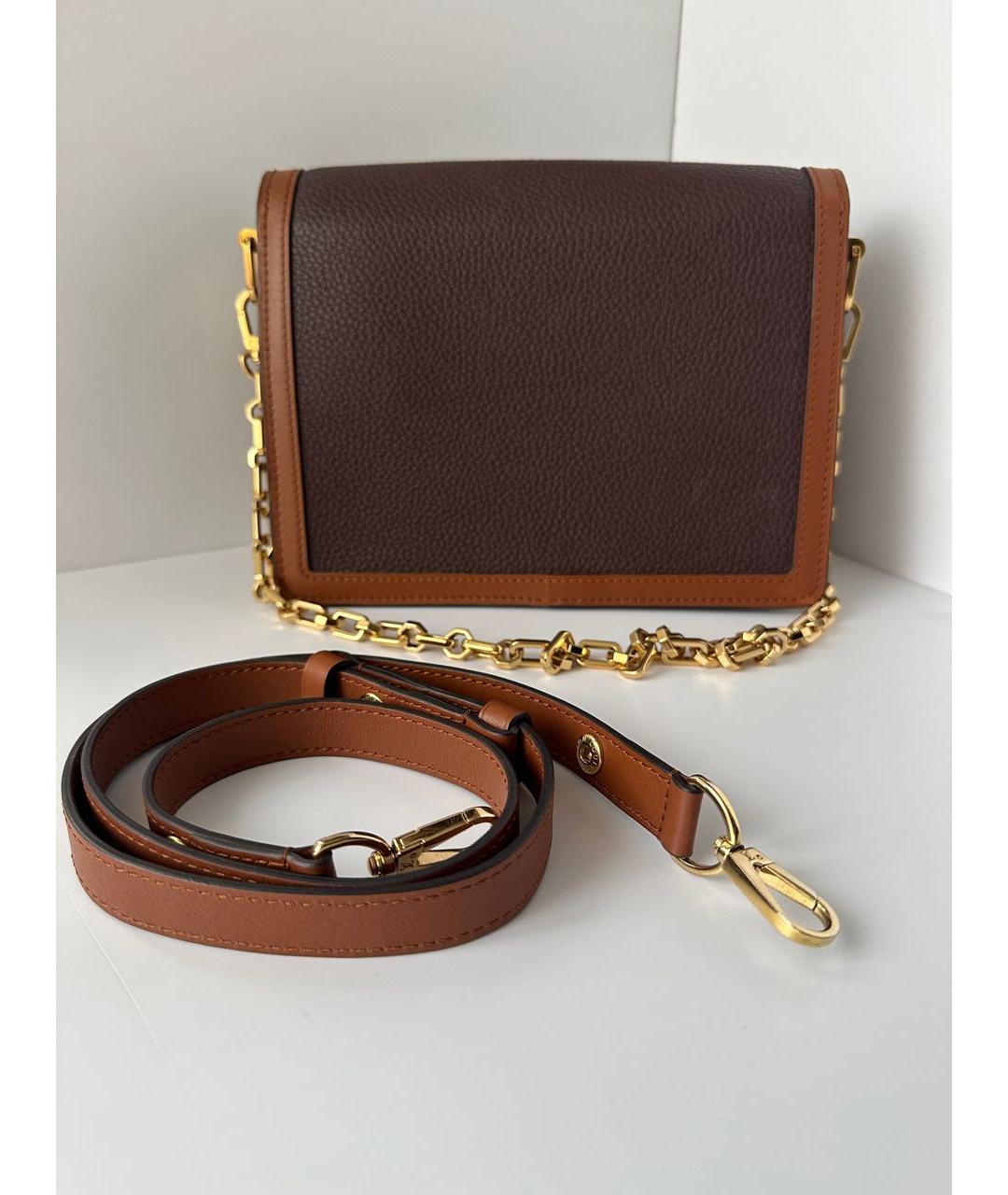 LOUIS VUITTON Коричневая кожаная сумка тоут, фото 2