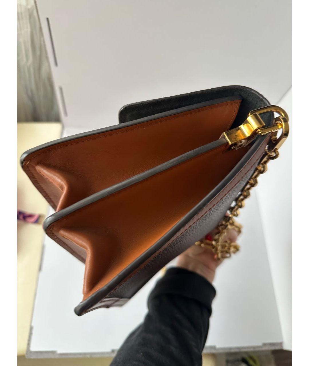 LOUIS VUITTON Коричневая кожаная сумка тоут, фото 6