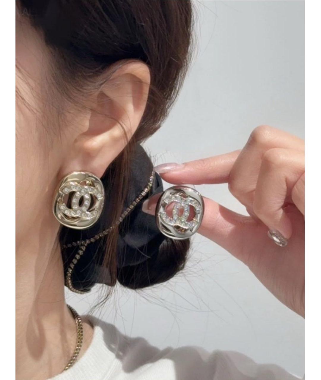 CHANEL Золотые серьги, фото 5