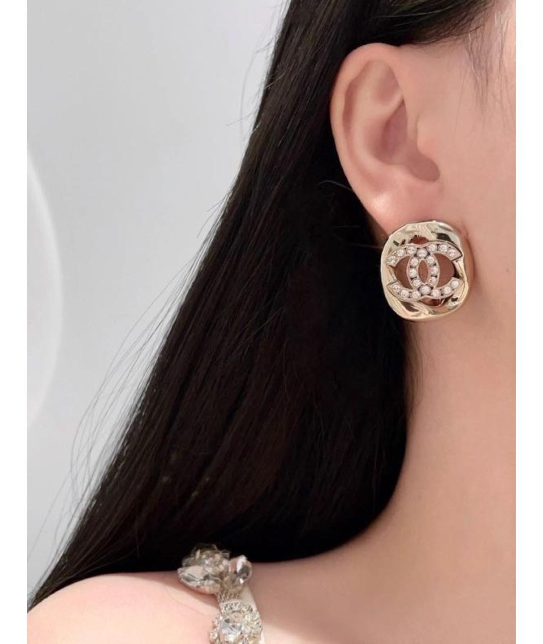 CHANEL Золотые серьги, фото 6