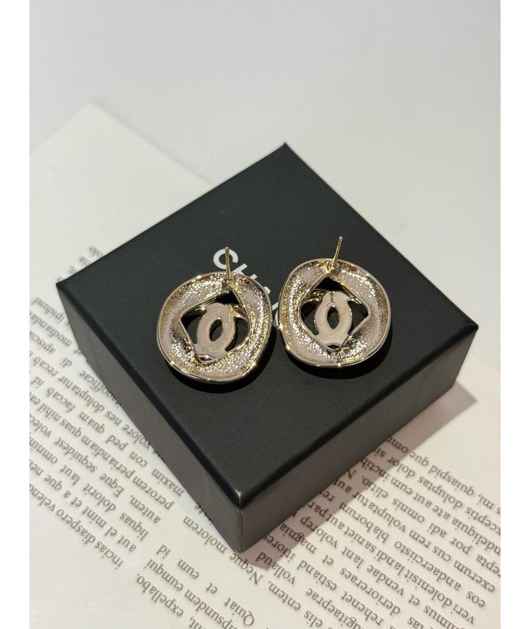 CHANEL Золотые серьги, фото 3