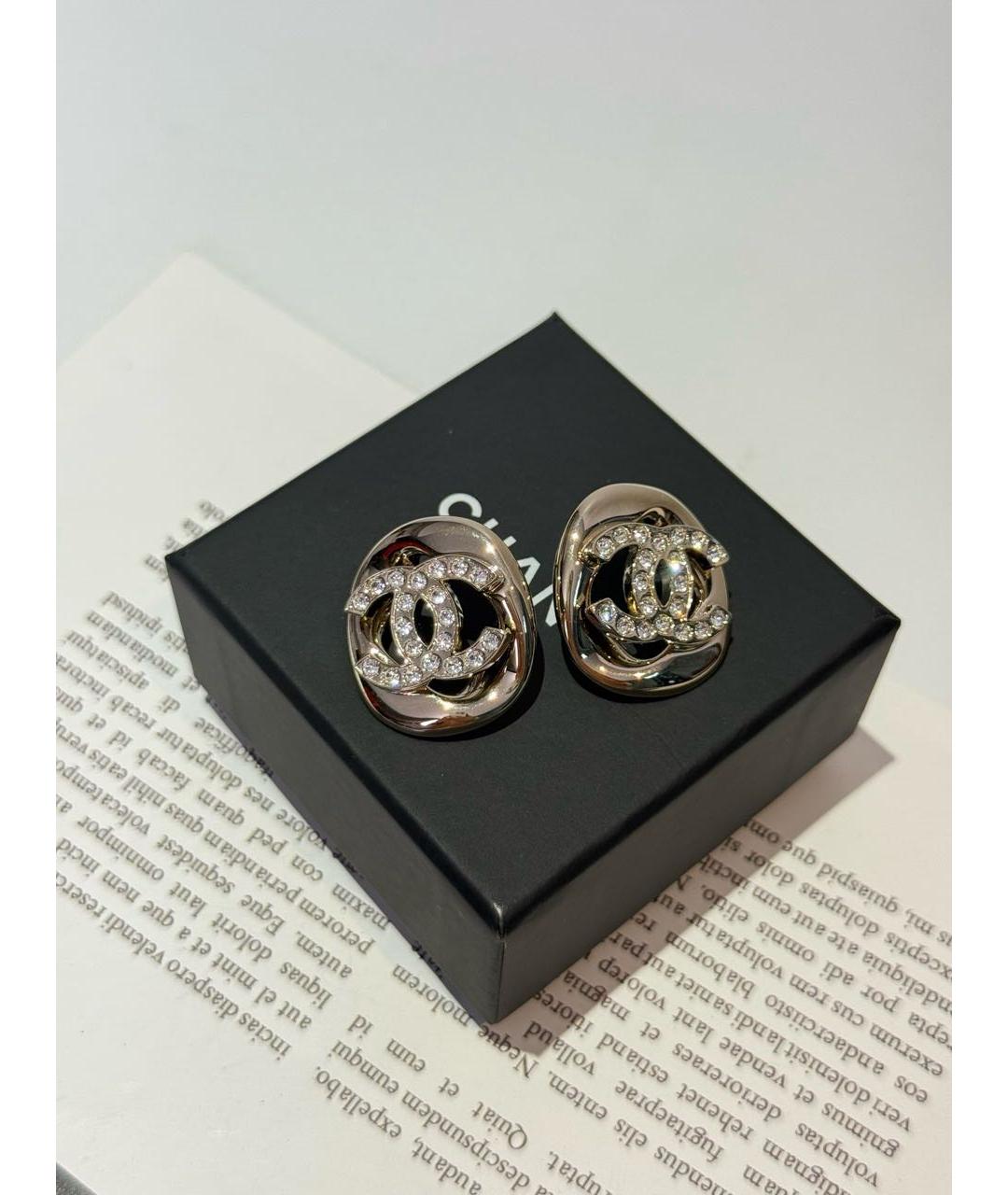 CHANEL Золотые серьги, фото 7
