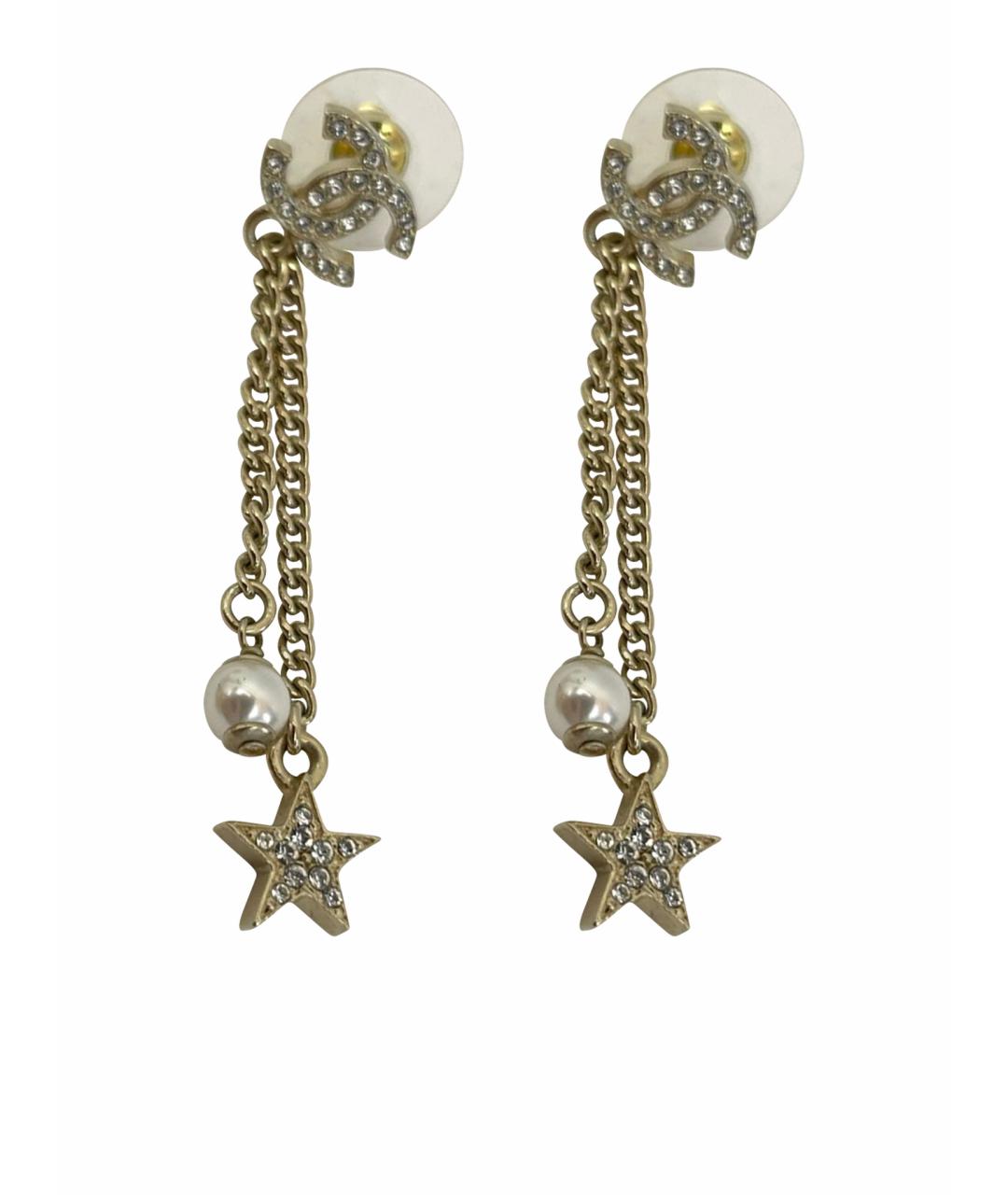 CHANEL Золотые серьги, фото 1