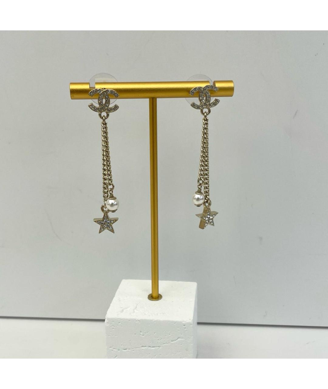 CHANEL Золотые серьги, фото 5