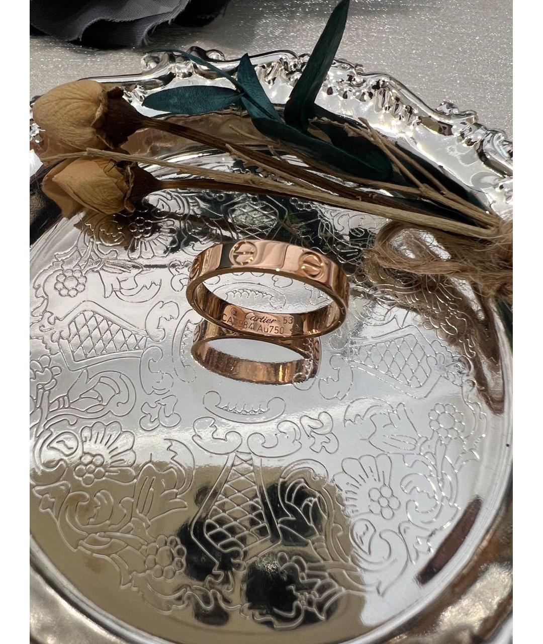 CARTIER Золотое кольцо из розового золота, фото 5